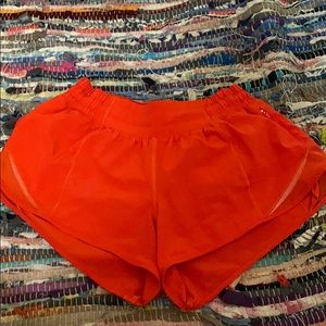 Carnation red hotty hot shorts